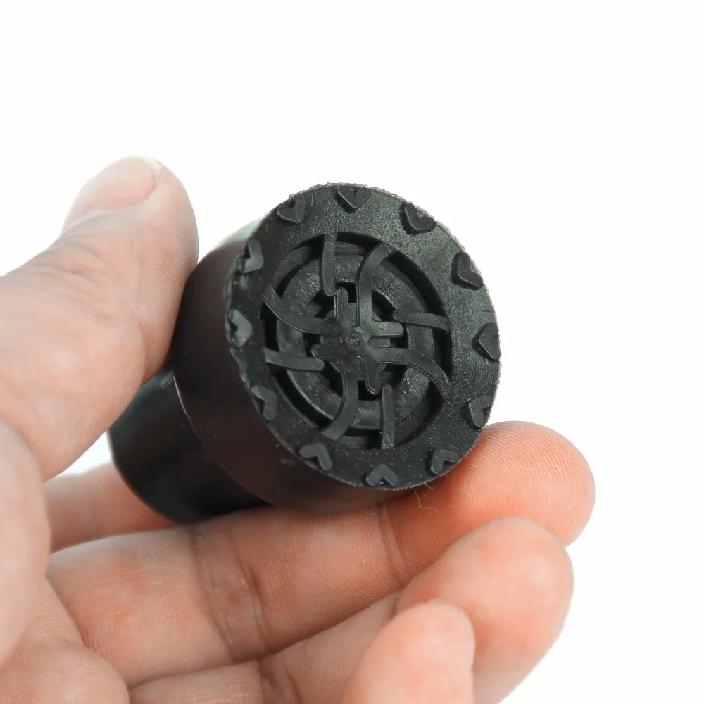 1Pcs Bottom 19mm Soft Gum Rubber Pads Walking Hiking Sticks End Cover Tips Cane Crutch Pad Heavy Duty Metal Ferrule | Спорт и