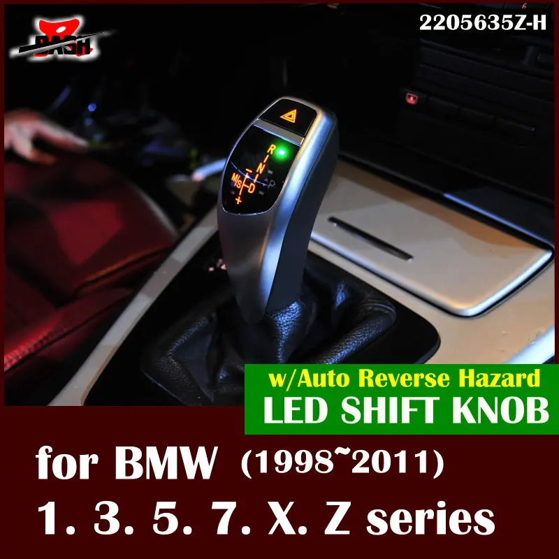 Ручка переключения передач для BMW E38 E39 E60 E46 E90 E92 E82 E87 E84 E83 E53 E85 E89 1998 2011|knob led|knob gear