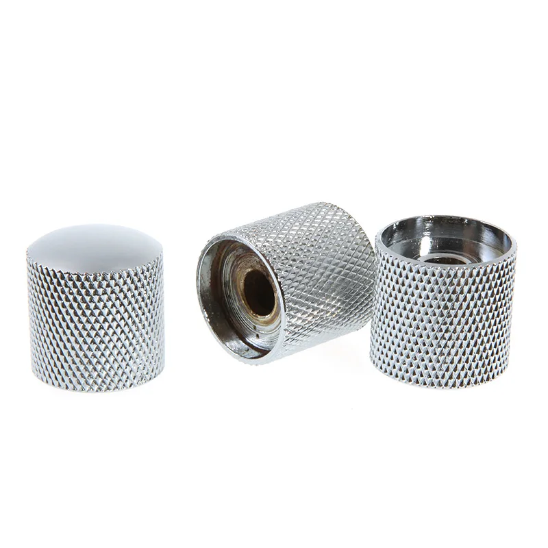3pcs/set Metal Knobs for Guitar 3PCS Chromed Metal Dome Knobs Knurled Barrel for Electric Guitar Parts Silver
3pcs/set Metal Knobs for Guitar 3PCS Chromed Metal Dome Knobs Knurled Barrel for Electric Guitar Parts Silver