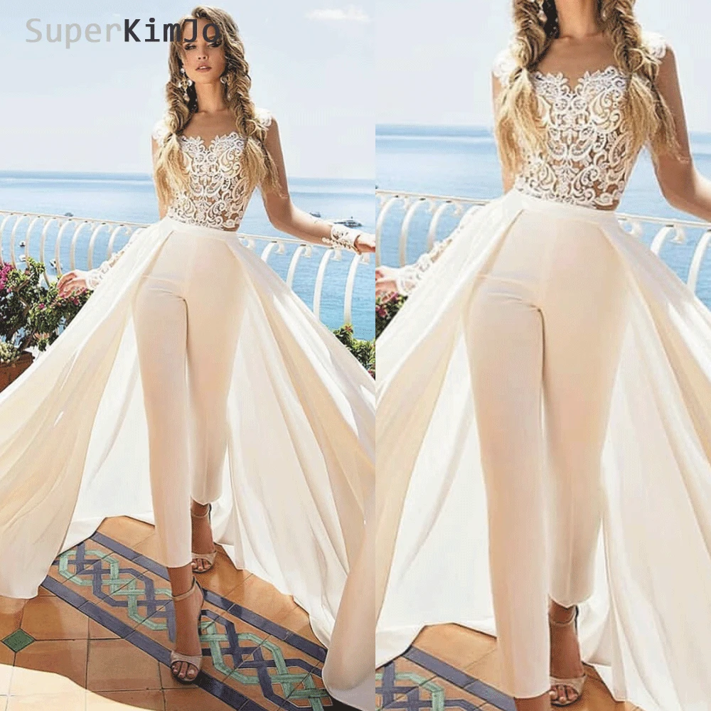 SuperKimJo Lace Applique Jumpsuits for Women 2022 Elegant Cheap Bridal Outfits for Weddings Vestido De Festa 2023
SuperKimJo Lace Applique Jumpsuits for Women 2022 Elegant Cheap Bridal Outfits for Weddings Vestido De Festa 2023