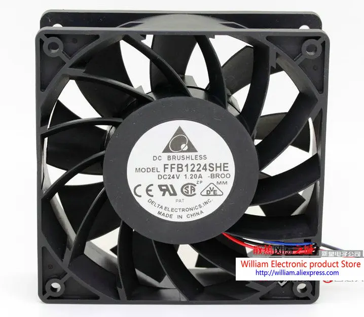 Original Delta FFB1224SHE BR00 120*120*38MM 24v 1.20A alarm signal inverter cooling fan
Original Delta FFB1224SHE BR00 120*120*38MM 24v 1.20A alarm signal inverter cooling fan