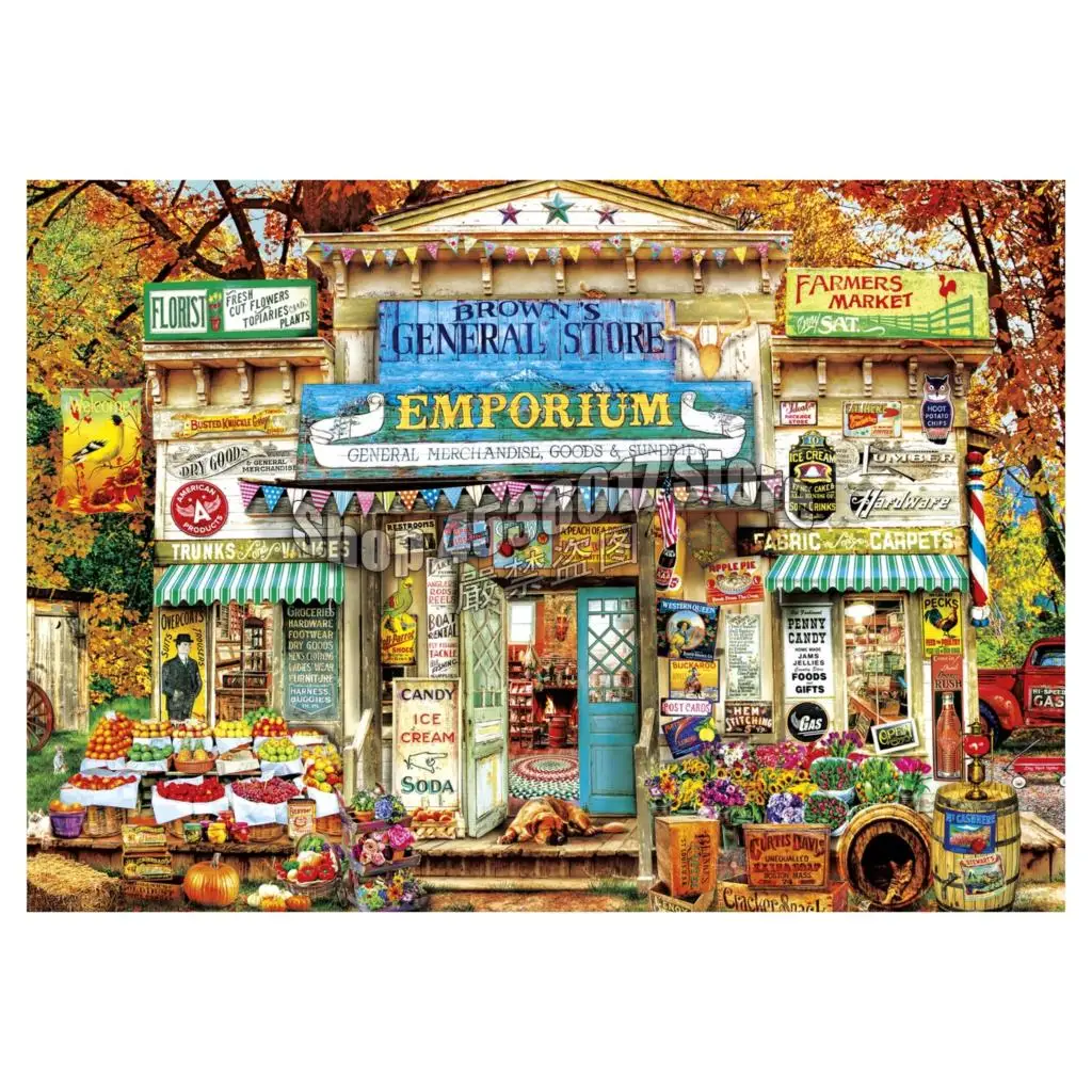 Full Square Drill 5D DIY Diamond Painting Brown's General Store 3D Embroidery Cross Stitch Mosaic Rhinestone home Decor
Full Square Drill 5D DIY Diamond Painting Brown's General Store 3D Embroidery Cross Stitch Mosaic Rhinestone home Decor