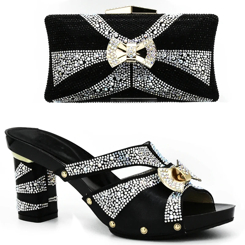 Black Color High Heel Shoes Shoes and Bag Set Women Shoes and Bag Set In Italy African Woman Matching Italian Shoe and Bag Set
Black Color High Heel Shoes Shoes and Bag Set Women Shoes and Bag Set In Italy African Woman Matching Italian Shoe and Bag Set