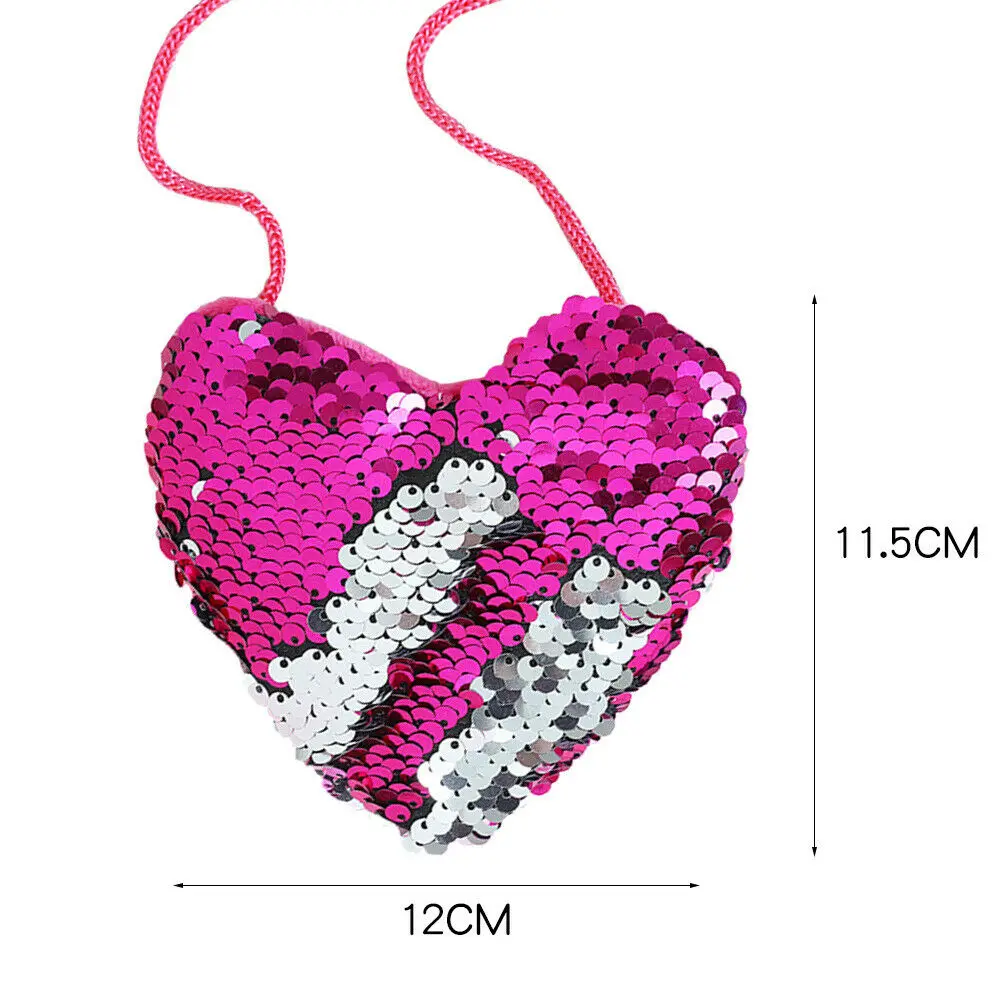 New Fashion Kids Girl Childs Shoulder Paillette Bag Crossbody Heart Mini Bags Sequin Colorful Coin Purses
New Fashion Kids Girl Childs Shoulder Paillette Bag Crossbody Heart Mini Bags Sequin Colorful Coin Purses
