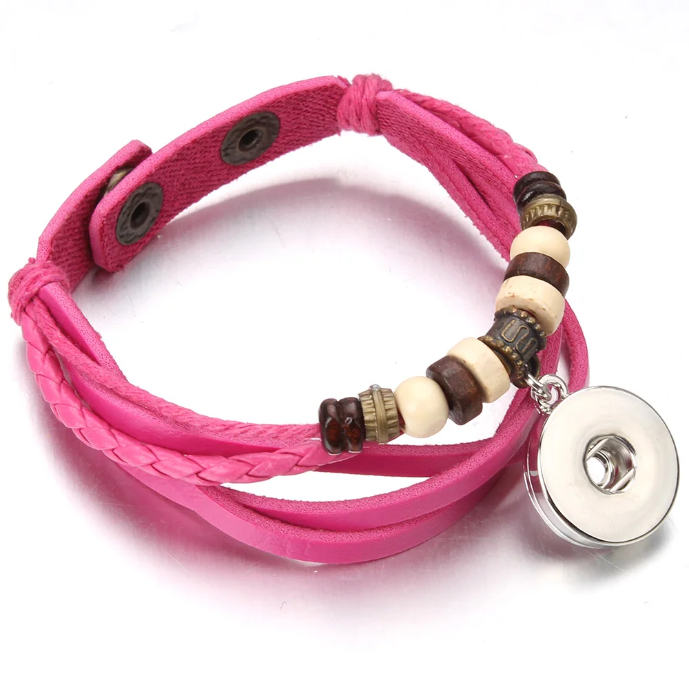 10pcs/lot 11 Colors Leather Bracelet Retro Handmade Braided Leather Snap Button Bracelet Bangles Fit Ginger 18mm Snap Jewelry
10pcs/lot 11 Colors Leather Bracelet Retro Handmade Braided Leather Snap Button Bracelet Bangles Fit Ginger 18mm Snap Jewelry