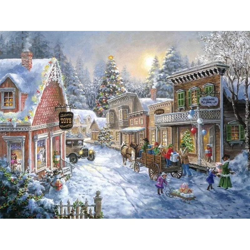Craft 5d Diy Diamond Painting Christmas House Landscape Image Cross Stitch Handicraft Resin Home Decoration Picture By Numbers
Craft 5d Diy Diamond Painting Christmas House Landscape Image Cross Stitch Handicraft Resin Home Decoration Picture By Numbers