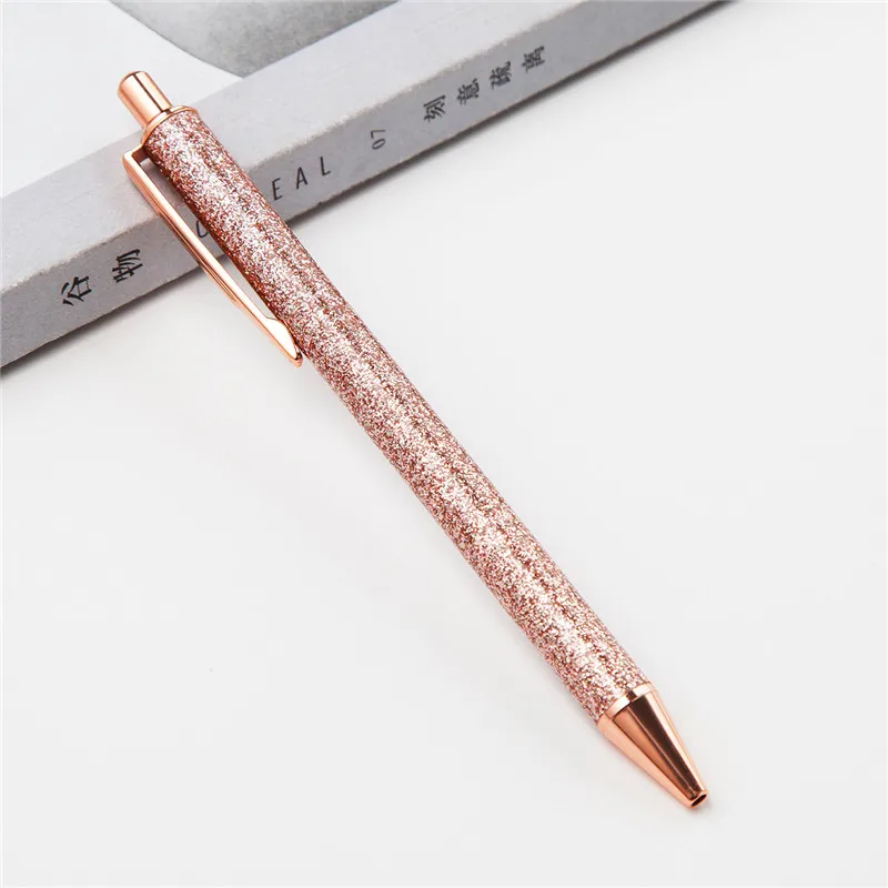 School Supplies Luxury Bling Metal Ballpoint Pen 1.0mm Popular Glitter Oil Flow Smooth Stationery Writing pen For Student's Gift
School Supplies Luxury Bling Metal Ballpoint Pen 1.0mm Popular Glitter Oil Flow Smooth Stationery Writing pen For Student's Gift