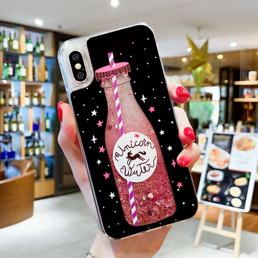 Liquid Glitter Case For iPhone 7 8 Plus X XR XS Max Quicksand Luxury Phone 5 5S SE 6 6S TPU Silicone Cover |