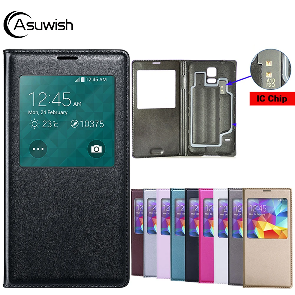 Кожаный чехол с откидной крышкой для телефона Samsung Galaxy S5 SV S 5 G900A G900I G900F G900 G900H G900FD и