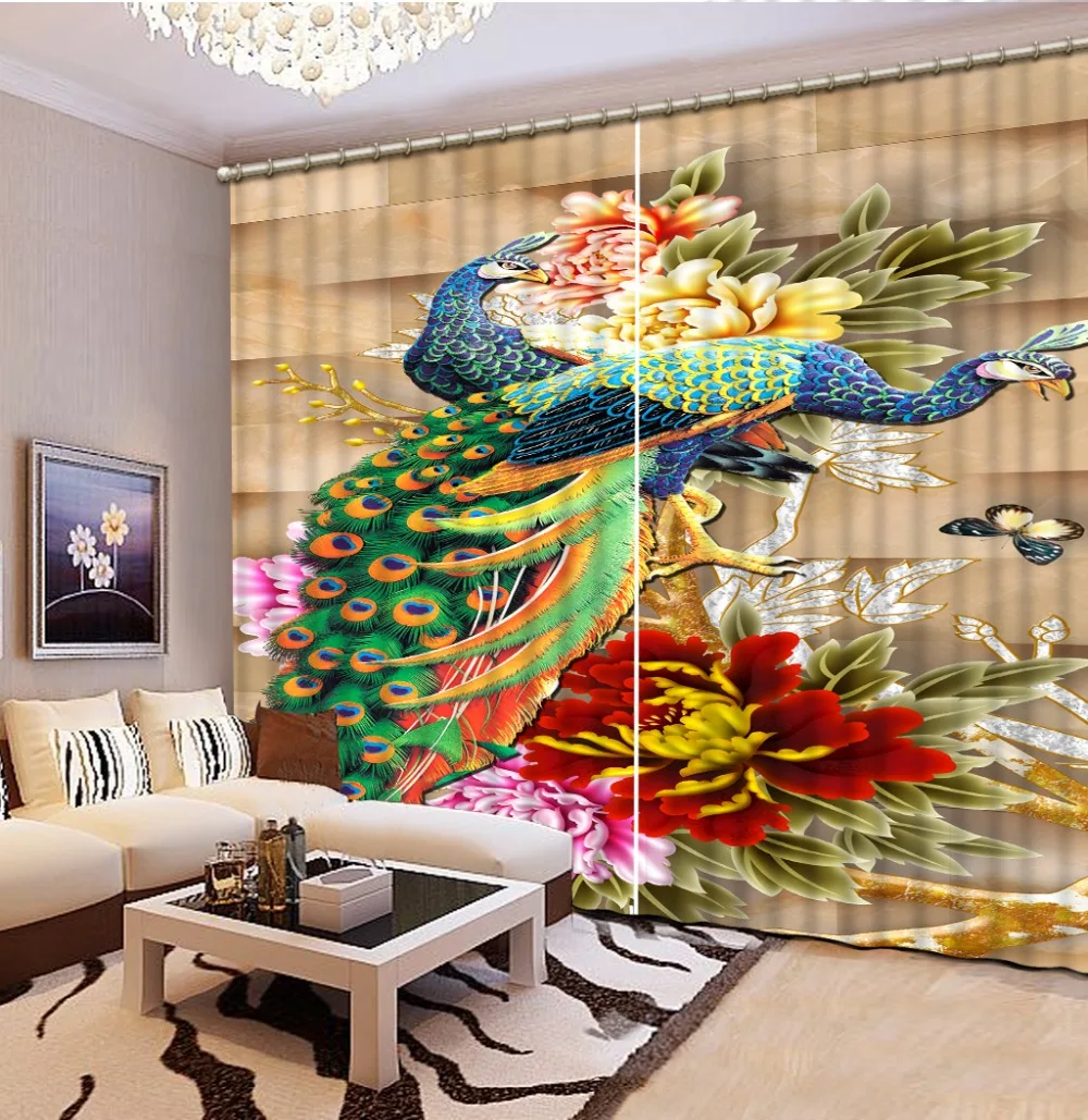 3D Blackout Curtains For Living room Bedding room animal curtains peacock curtain
3D Blackout Curtains For Living room Bedding room animal curtains peacock curtain