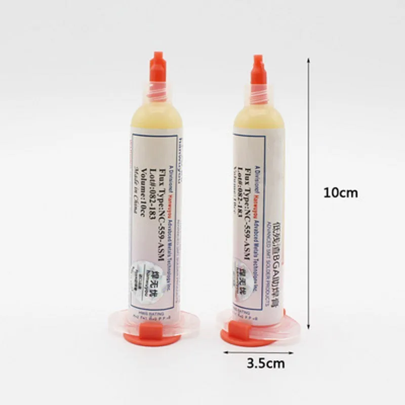 CXG No-Clean Solder Paste Welding NC-559-ASM-UV BGA PCB Advanced Oil Flux Grease 10cc Welding Tool l1127
CXG No-Clean Solder Paste Welding NC-559-ASM-UV BGA PCB Advanced Oil Flux Grease 10cc Welding Tool l1127
