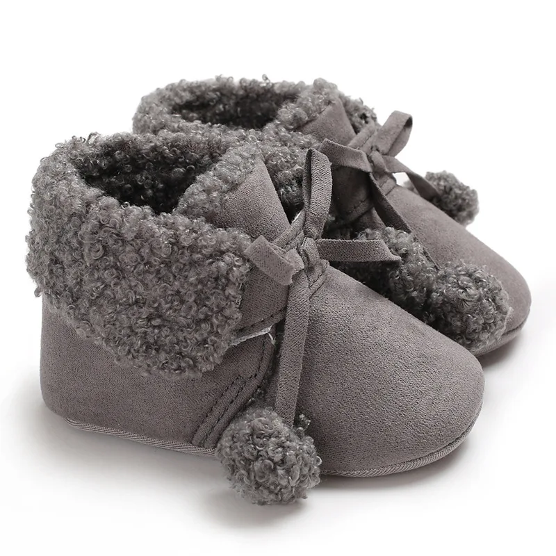 Cute Newborn 0-18M Baby Winter Shoes First Walkers Suede Soft Sole Non slip Boots Crib Shoes Footwear Baby Girl Shoes With Ball
Cute Newborn 0-18M Baby Winter Shoes First Walkers Suede Soft Sole Non slip Boots Crib Shoes Footwear Baby Girl Shoes With Ball
