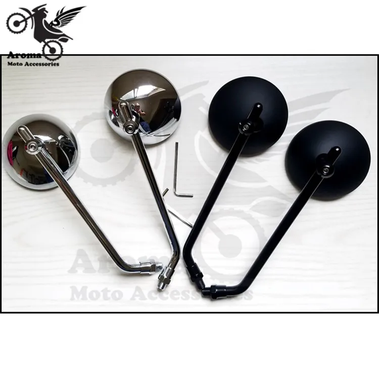top quality chrome round silver black motorbike side mirror for harley mirrors moto motorcycle rearview mirorr scooter parts
top quality chrome round silver black motorbike side mirror for harley mirrors moto motorcycle rearview mirorr scooter parts