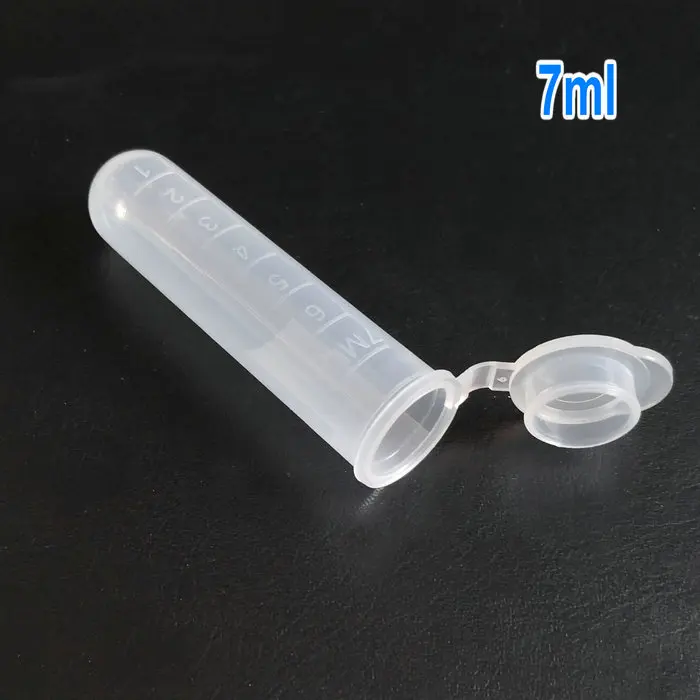 200pcs/lot 7ml plastic round-bottom Lab Test Tubing Vial PP centrifuge tube with joint cap for school experiment
200pcs/lot 7ml plastic round-bottom Lab Test Tubing Vial PP centrifuge tube with joint cap for school experiment