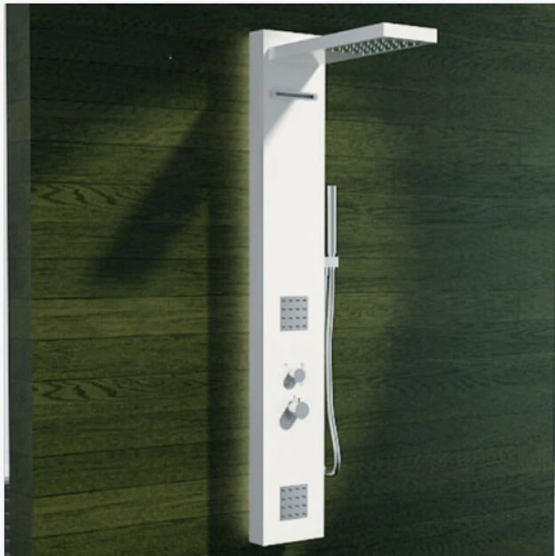 Thermostatic Solid surface stone shower panel wall mounted shower column Body massage Jets Sprinkler RS0033
Thermostatic Solid surface stone shower panel wall mounted shower column Body massage Jets Sprinkler RS0033