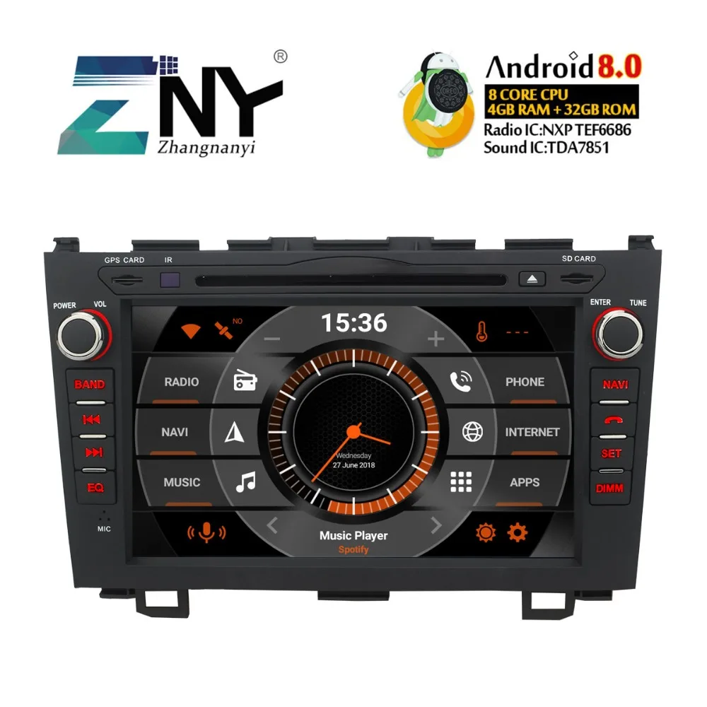 4 ГБ 8 "ips Android 0 GPS для автомобиля стерео Honda CR V CRV 2006 2007 2008 2009 2010 2011 радио FM WiFi