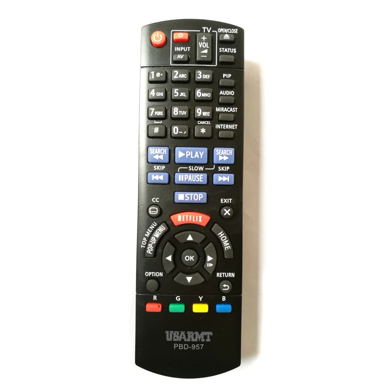 

USARMT New PBD-957 Replacement Remote Control For Panasonic BLU-RAY DVD Player PBD957 DMP-BD75 DMP-BD755 Fernbedienung