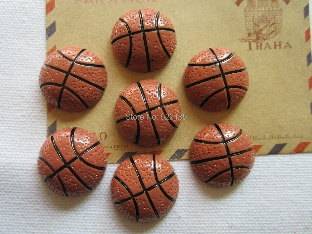 Resin Basketball, Resin Flat back Cabochon for Hair Bow Center, Home Crafts Making, Phone Decoration DIY (25mm)
Resin Basketball, Resin Flat back Cabochon for Hair Bow Center, Home Crafts Making, Phone Decoration DIY (25mm)