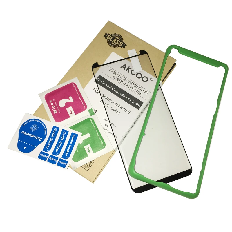 Akcoo Premium Note 8 glass Screen Protector with installation tray for Samsung Galaxy Note8 Tempered Glass Case friendly film
Akcoo Premium Note 8 glass Screen Protector with installation tray for Samsung Galaxy Note8 Tempered Glass Case friendly film