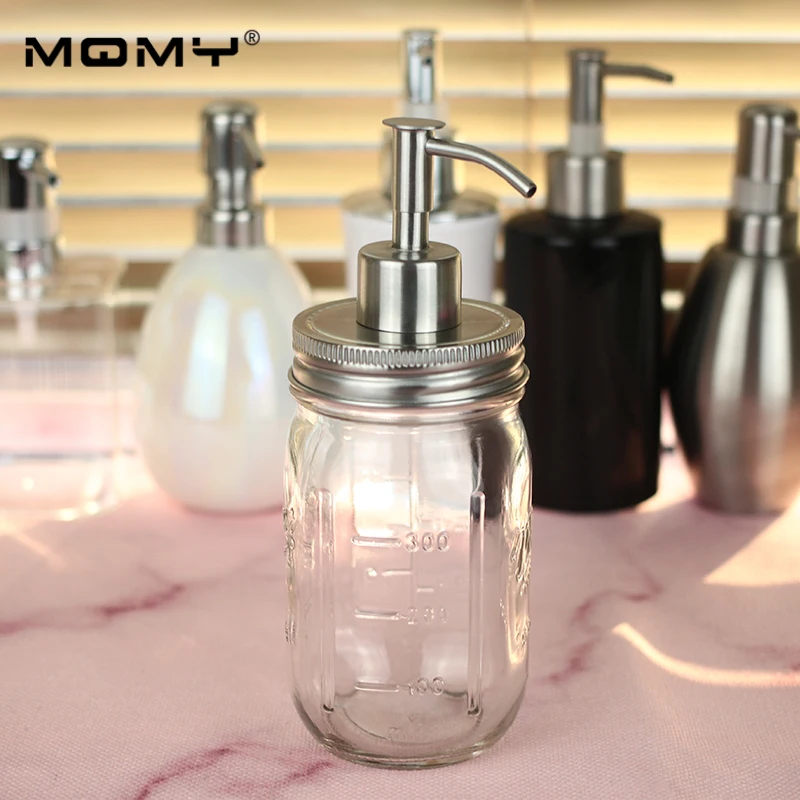 Hand Soap Dispenser Pump Stainless Steel Mason Jar (not including the jar) Countertop Soap Lotion Dispenser With Clip Lock
Hand Soap Dispenser Pump Stainless Steel Mason Jar (not including the jar) Countertop Soap Lotion Dispenser With Clip Lock