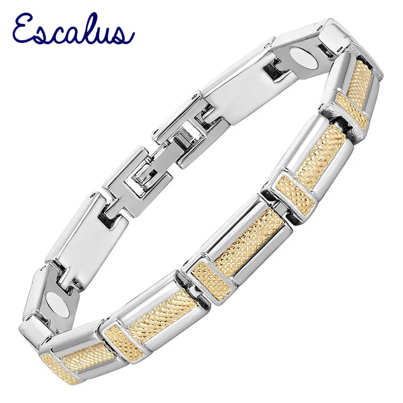 Escalus Magnetic 2-Tone T-shaped Gold Silver Link Chain Bracelet Fashion Energy Jewelry Charm Bangle Wristband
Escalus Magnetic 2-Tone T-shaped Gold Silver Link Chain Bracelet Fashion Energy Jewelry Charm Bangle Wristband