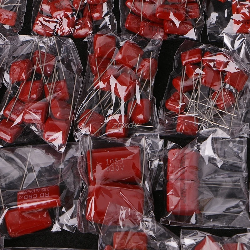 200 Pcs 630V 0.001uf~2.2uf CBB Metal Film Capacitors Assortment Kit 25 Values Whosale&Dropship
200 Pcs 630V 0.001uf~2.2uf CBB Metal Film Capacitors Assortment Kit 25 Values Whosale&Dropship