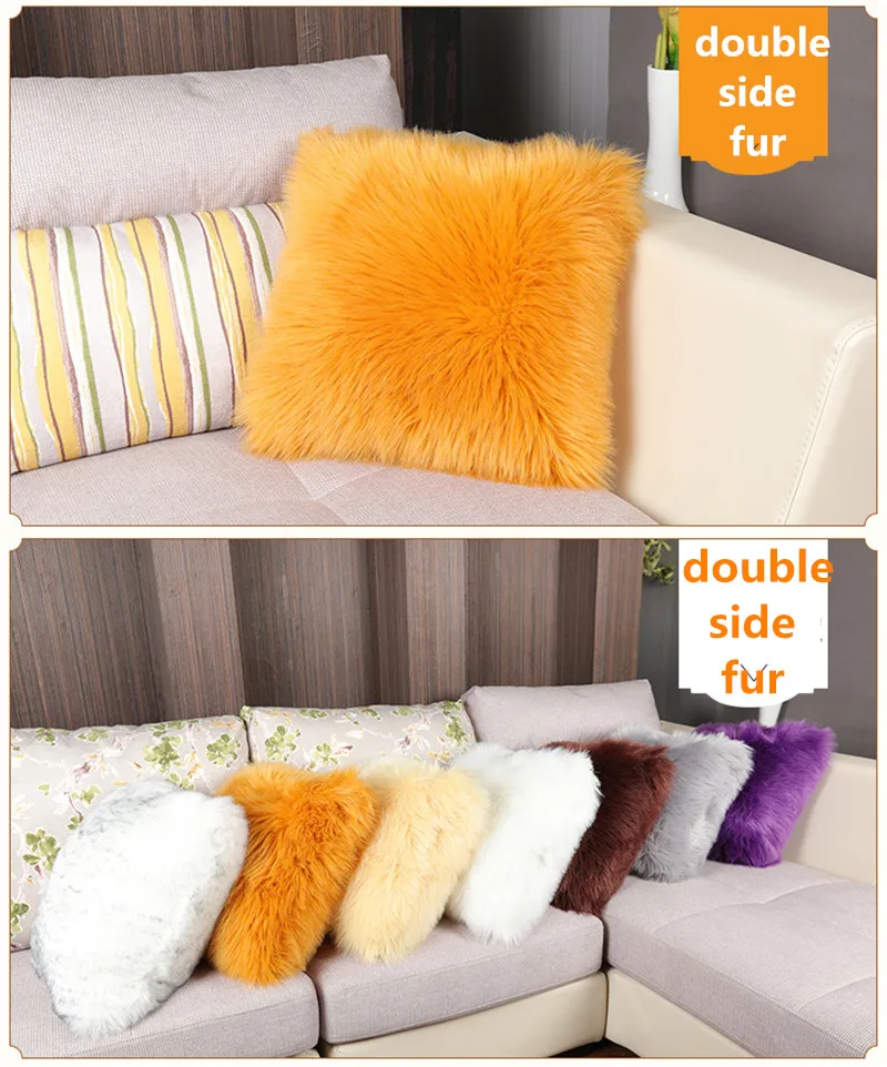 Double Side Imitation Wool Fur Pillowcase Car Decoration Pillowcase Fashion White Plush Pillow Sofa Bed Cushion Cover
Double Side Imitation Wool Fur Pillowcase Car Decoration Pillowcase Fashion White Plush Pillow Sofa Bed Cushion Cover