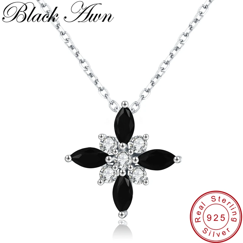 Black Awn Romantic New Arrive 925 Sterling Silver Fine Jewelry Trendy Flower Engagement necklaces & pendants for Women KK004
Black Awn Romantic New Arrive 925 Sterling Silver Fine Jewelry Trendy Flower Engagement necklaces & pendants for Women KK004