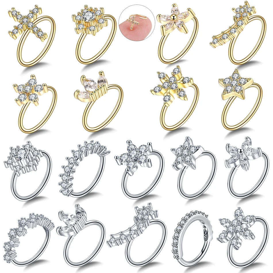 1PC Brass Easy Bendable Ear Tragus Cartilage Earring Crystal Flower Piercing Nose Hoop Rings Gem Daith Septum Helix Ring Jewelry
1PC Brass Easy Bendable Ear Tragus Cartilage Earring Crystal Flower Piercing Nose Hoop Rings Gem Daith Septum Helix Ring Jewelry