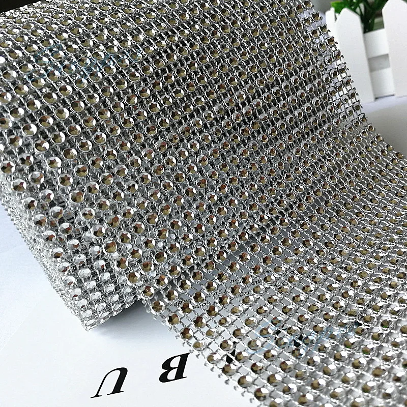 Decor Mesh Fabric 24 Rows Shiny Mesh Trimming Rhinestones Bandings Plastic for Party / Event, Silver, No Stones, free shipping
Decor Mesh Fabric 24 Rows Shiny Mesh Trimming Rhinestones Bandings Plastic for Party / Event, Silver, No Stones, free shipping