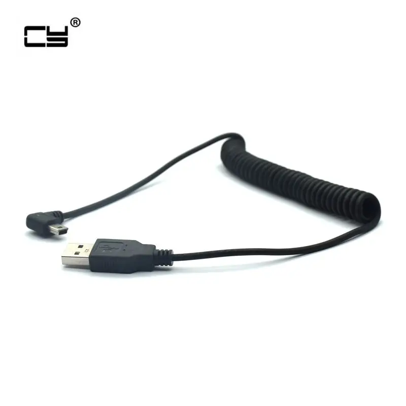 USB 2.0 left Angle 90 Degree A Male to Left Angle Mini B 5p Male Spring Cable for MP3 MP4 Hard Disk Mobile Phone 100cm
USB 2.0 left Angle 90 Degree A Male to Left Angle Mini B 5p Male Spring Cable for MP3 MP4 Hard Disk Mobile Phone 100cm