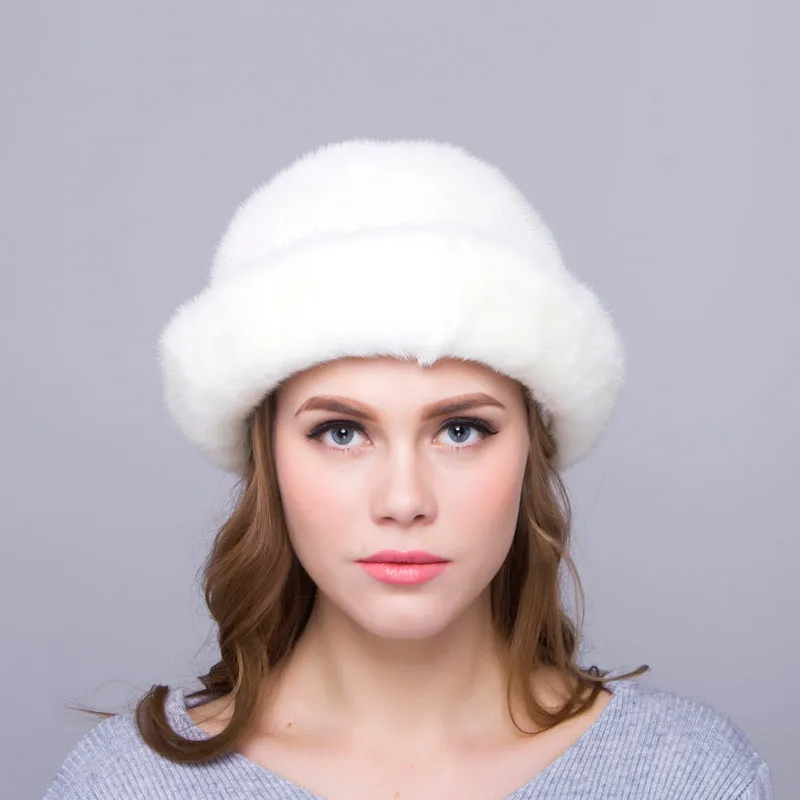 Winter Women's Real Mink Fur Fisherman Hat Adjustable Size Solid Beret Hats Accessories Cap Foldable Fashion Wild Party Hat
Winter Women's Real Mink Fur Fisherman Hat Adjustable Size Solid Beret Hats Accessories Cap Foldable Fashion Wild Party Hat