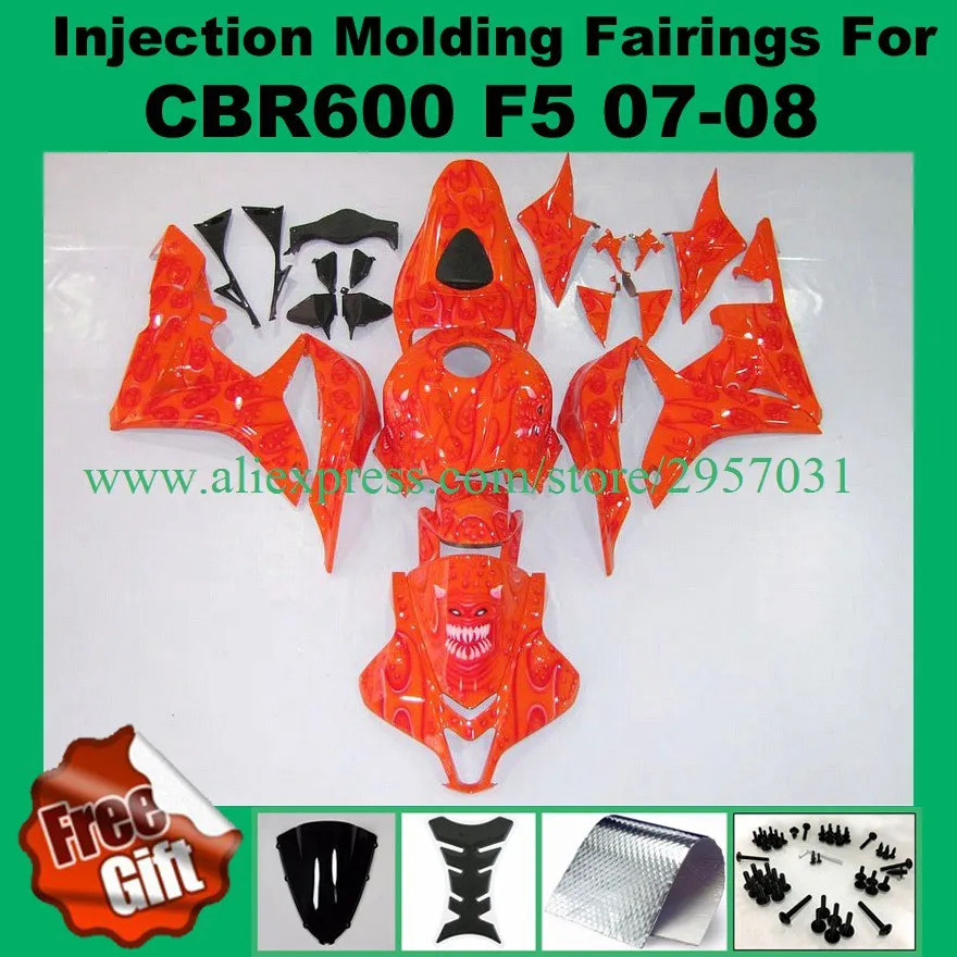 Free screws+gifts Injection mold Fairing kit for HONDA CBR600RR F5 07 08 CBR 600RR 2007 2008 CBR600 All OrangeFairings
Free screws+gifts Injection mold Fairing kit for HONDA CBR600RR F5 07 08 CBR 600RR 2007 2008 CBR600 All OrangeFairings