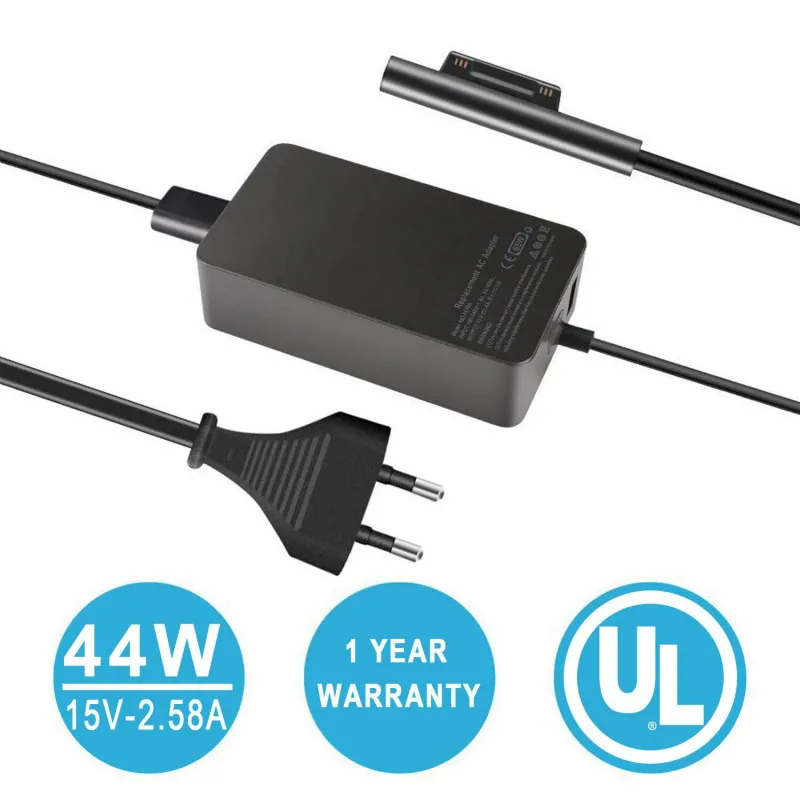 44W 15V 2.58A Power Supply Compatible Microsoft Surface Pro 4 Pro 3 Pro 6 Surface Pro Laptop 1/2 Surface Go
44W 15V 2.58A Power Supply Compatible Microsoft Surface Pro 4 Pro 3 Pro 6 Surface Pro Laptop 1/2 Surface Go
