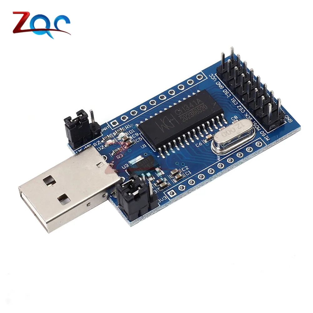 Программатор CH341A с USB для UART IIC SPI I2C Конвертор параллельным портом встроенный