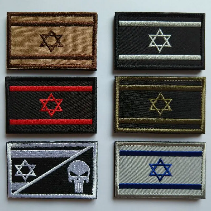 1pcs Embroidery Israel Flag Brassard Tactical Patch Cloth Punisher Armband Army Hook And Loop Emblem Morale Combat Badge
1pcs Embroidery Israel Flag Brassard Tactical Patch Cloth Punisher Armband Army Hook And Loop Emblem Morale Combat Badge