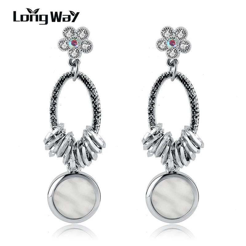 LongWay 2019 Jewelry Earring long silver earrings Big Round Statement Drop Earrings For Women Wedding Earrings SER170011
LongWay 2019 Jewelry Earring long silver earrings Big Round Statement Drop Earrings For Women Wedding Earrings SER170011