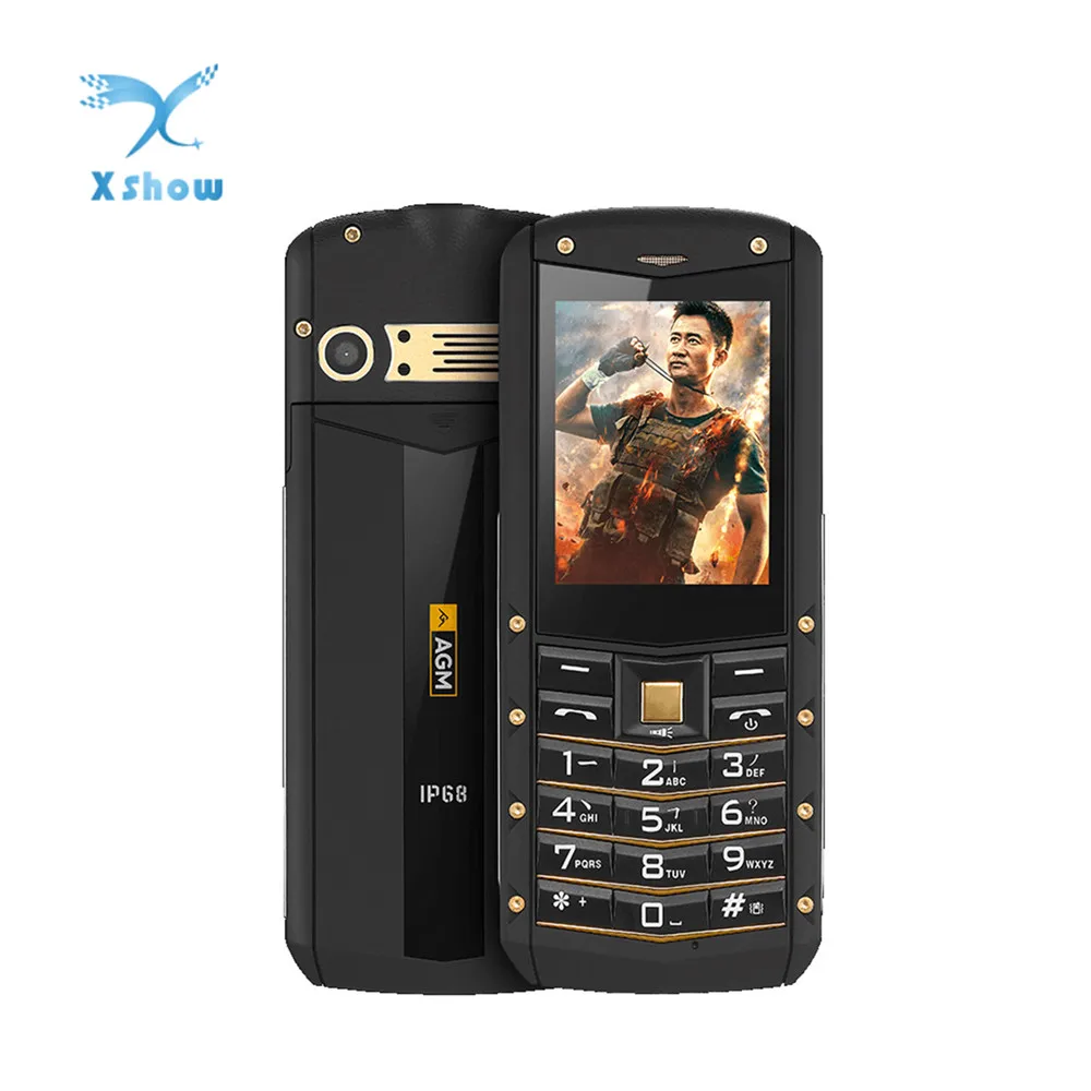 Разблокированный телефон AGM M2 IP68 2G GSM с тройной защитой экран 2 4 дюйма SC6531DA 32 Мб +