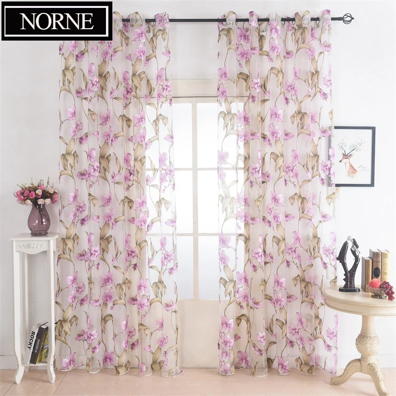 NORNE Floral Pattern Tulle Curtain for Bedroom Window Sheer Curtains for Living Room Kitchen Modern Voile Curtain Blinds Drapes
NORNE Floral Pattern Tulle Curtain for Bedroom Window Sheer Curtains for Living Room Kitchen Modern Voile Curtain Blinds Drapes