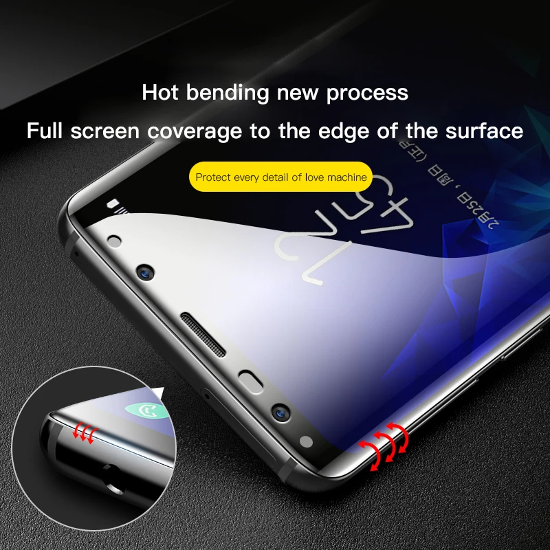 Мягкая пленка с полным покрытием 9D для Samsung Galaxy Note 10 9 8 S9 S8 S10 e 5G Plus S7 Edge Защита