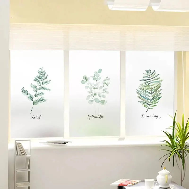 Nordic plant Custom size window Glass Film Door Stickers Stained Privacy Decal bathroom office Sliding door decorative films
Nordic plant Custom size window Glass Film Door Stickers Stained Privacy Decal bathroom office Sliding door decorative films