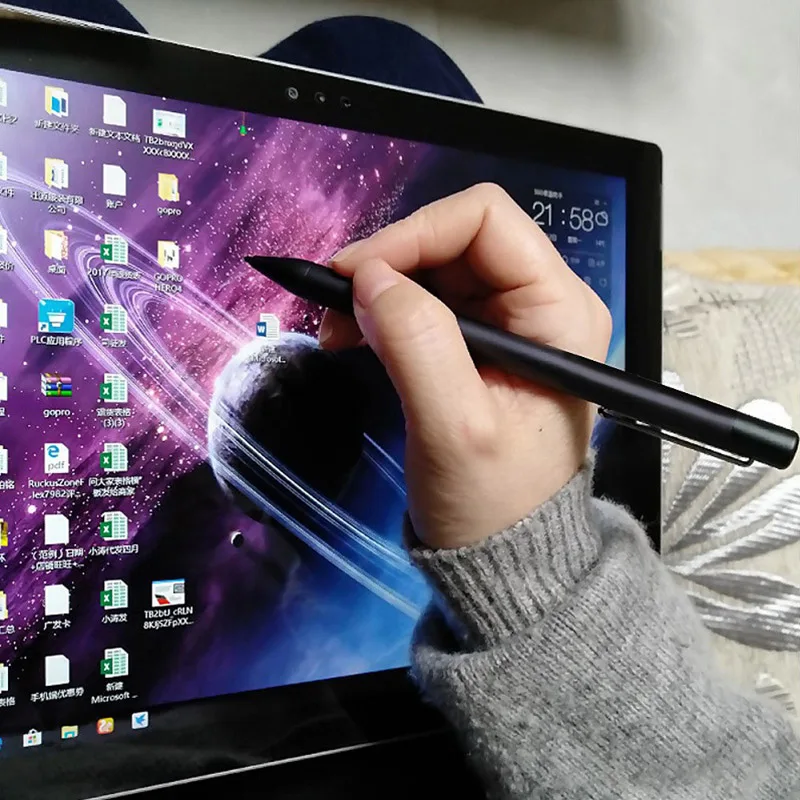 Capacitive Touching Stylus Pen for Surface Go Pro5/4/3/Book Easy to Use Have erase and Right Button EM88
Capacitive Touching Stylus Pen for Surface Go Pro5/4/3/Book Easy to Use Have erase and Right Button EM88