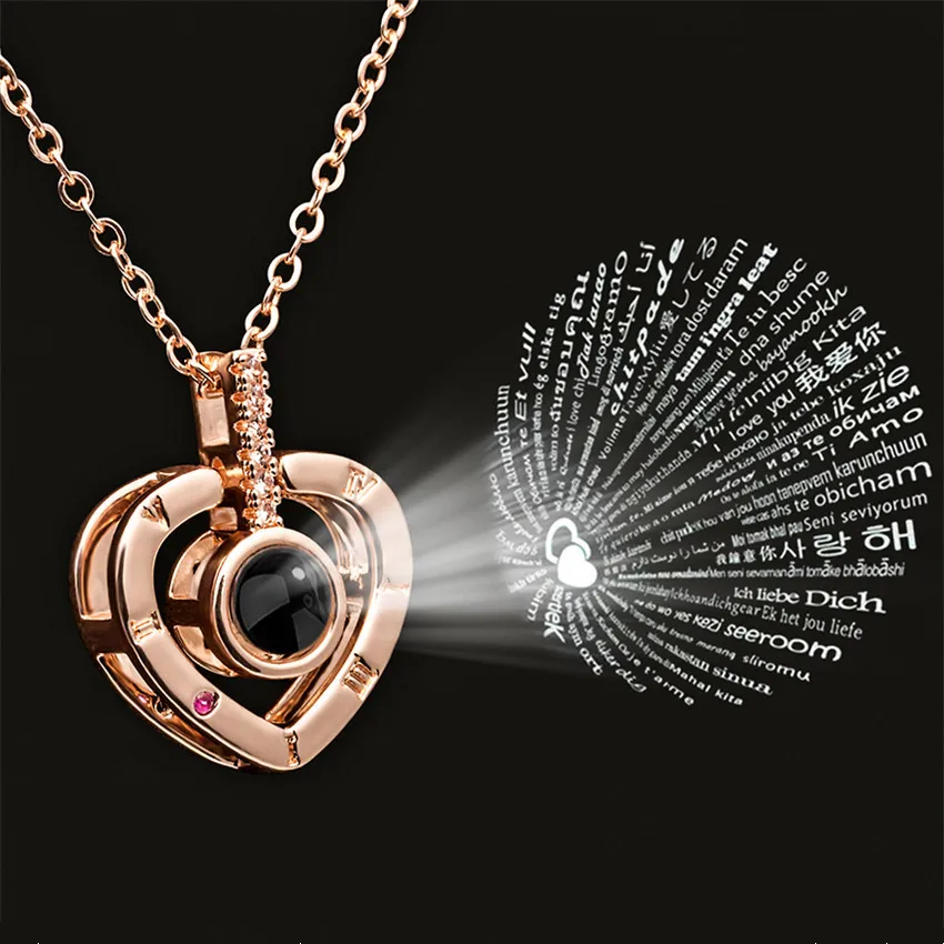 100 Languages I Love You Projection Pendant Necklace Stainess Steel Long Chain Choker Necklaces For Women Men BFF Jewelry Gift
100 Languages I Love You Projection Pendant Necklace Stainess Steel Long Chain Choker Necklaces For Women Men BFF Jewelry Gift