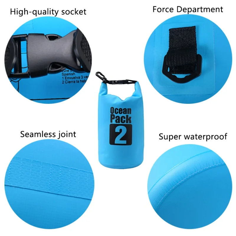 2L/3L/5L Outdoor Rafting Waterproof Bucket Bag PVC Dry Bag Water Resistant Camping Swimming Storage Bag Upstream Pouch
2L/3L/5L Outdoor Rafting Waterproof Bucket Bag PVC Dry Bag Water Resistant Camping Swimming Storage Bag Upstream Pouch