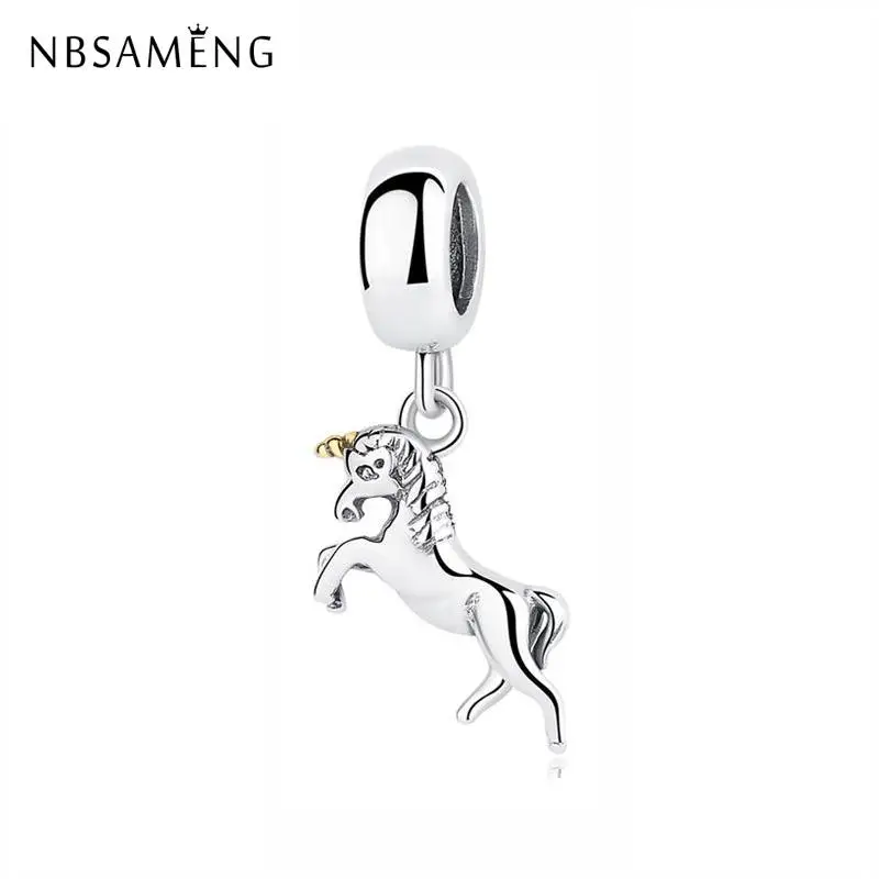 Authentic 100% 925 Sterling Silver Charm Bead Unicorn Pendant Charms Shine Gold Fit Bracelets Women DIY Jewelry Making
Authentic 100% 925 Sterling Silver Charm Bead Unicorn Pendant Charms Shine Gold Fit Bracelets Women DIY Jewelry Making