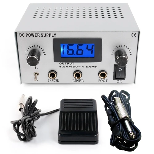 Tattoo Dual Machine Gun Tattoo Power Supply for Machine Gun Needle Grip Ink Kit P114
Tattoo Dual Machine Gun Tattoo Power Supply for Machine Gun Needle Grip Ink Kit P114