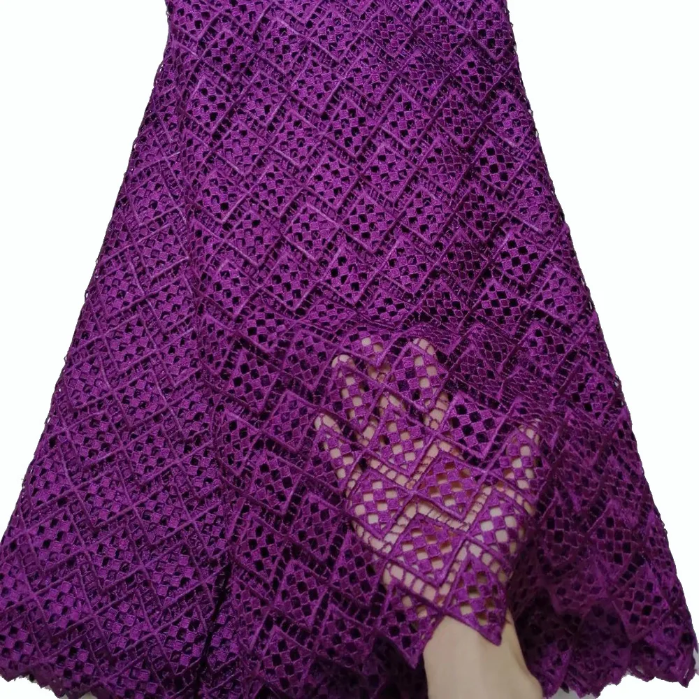 African Lace Fabric Purple Guipure Cord Lace Fabric High Quality White Blue Gold Yellow Nigerian Lace Fabric For Wedding Dress
African Lace Fabric Purple Guipure Cord Lace Fabric High Quality White Blue Gold Yellow Nigerian Lace Fabric For Wedding Dress