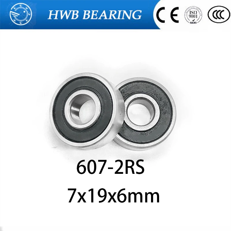 Free Shipping 10pcs 607-2RS 607RS 607 Deep Groove Ball Bearing 7x19x6mm Miniature Bearing ABEC3
Free Shipping 10pcs 607-2RS 607RS 607 Deep Groove Ball Bearing 7x19x6mm Miniature Bearing ABEC3