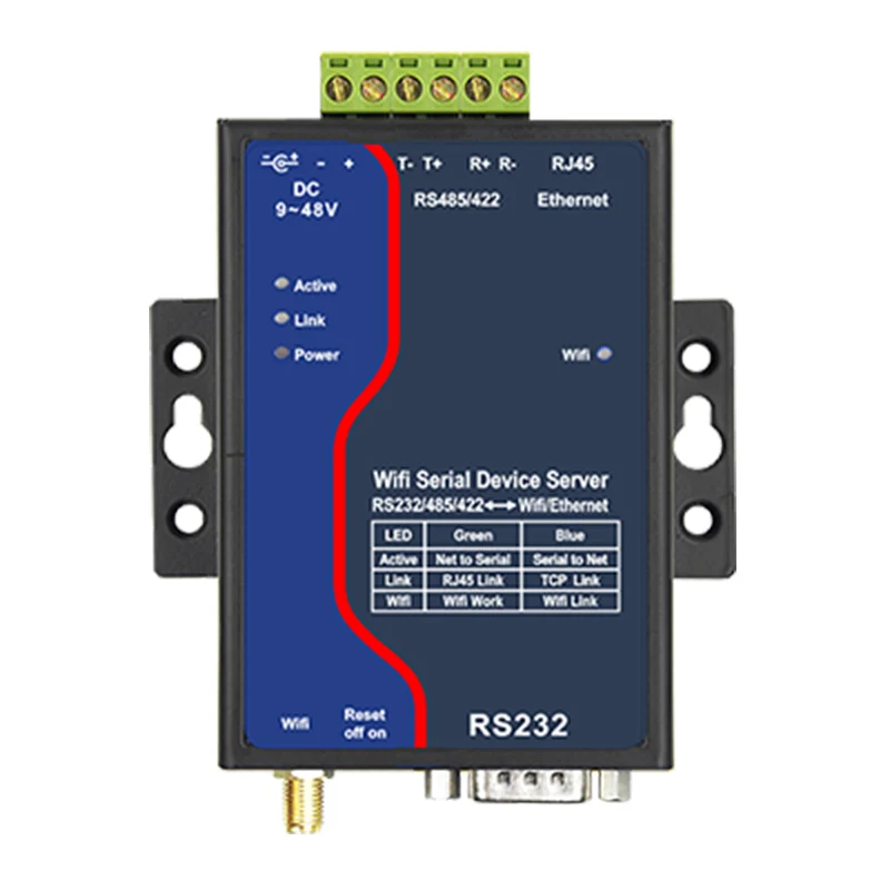 Wireless serial server serial port RS232/485/422 to Wifi P2P