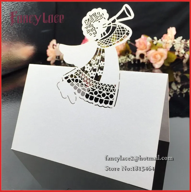 50pcs Wedding Laser Angel Place Names Cards Baptism Table Decorative Cards Wedding Invitation Card Supplies Free Shipping
50pcs Wedding Laser Angel Place Names Cards Baptism Table Decorative Cards Wedding Invitation Card Supplies Free Shipping